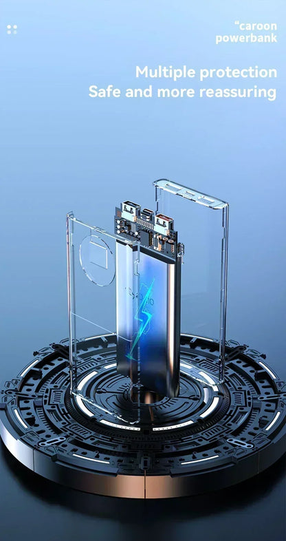 50000mAh Power Bank 120W High Capacity Fast Charging Powerbank Portable Capacity External Battery Charger For All Phones New